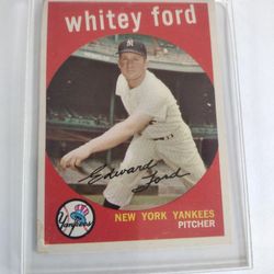 1959 Topps Whitey Ford #430 Baseball Card | Original | Hall of Fame (HOF)