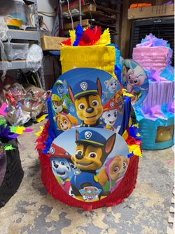 Paw patrol three tier pinata with balls