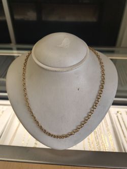10k solid gold necklace 22.3 grams 24 Long layaway available 10% Dwon if you interested please make sure you ask for Maribel thank you