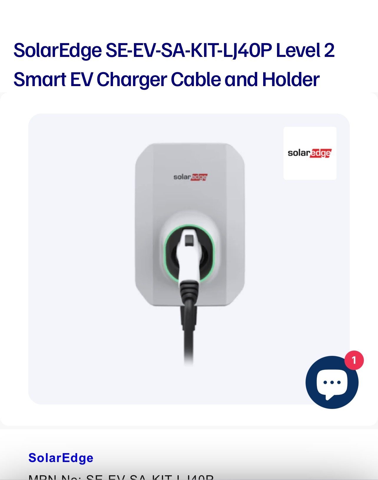 SolarEdge Wall Charger