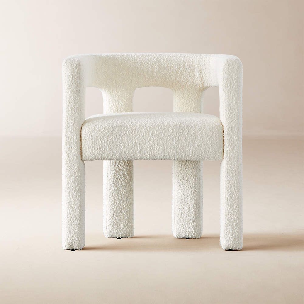 CB2 Stature Ivory Armchair