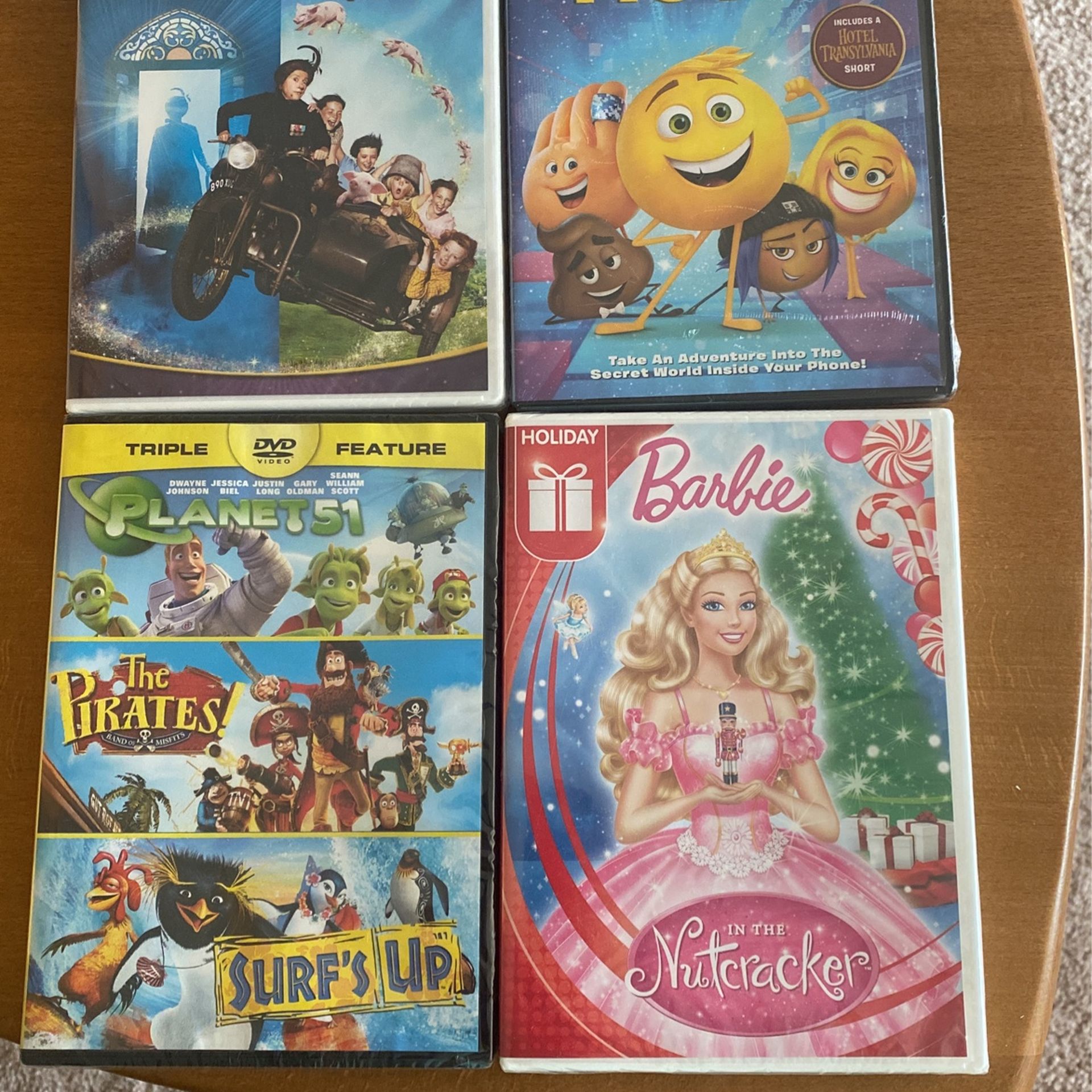 Barbie, Emoji Movie Nanny McPhee 1 and 2,Triple Features All New