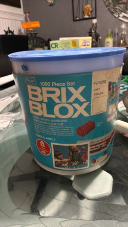 Vintage Sears Brix Blox 1000pc Set with Instructions