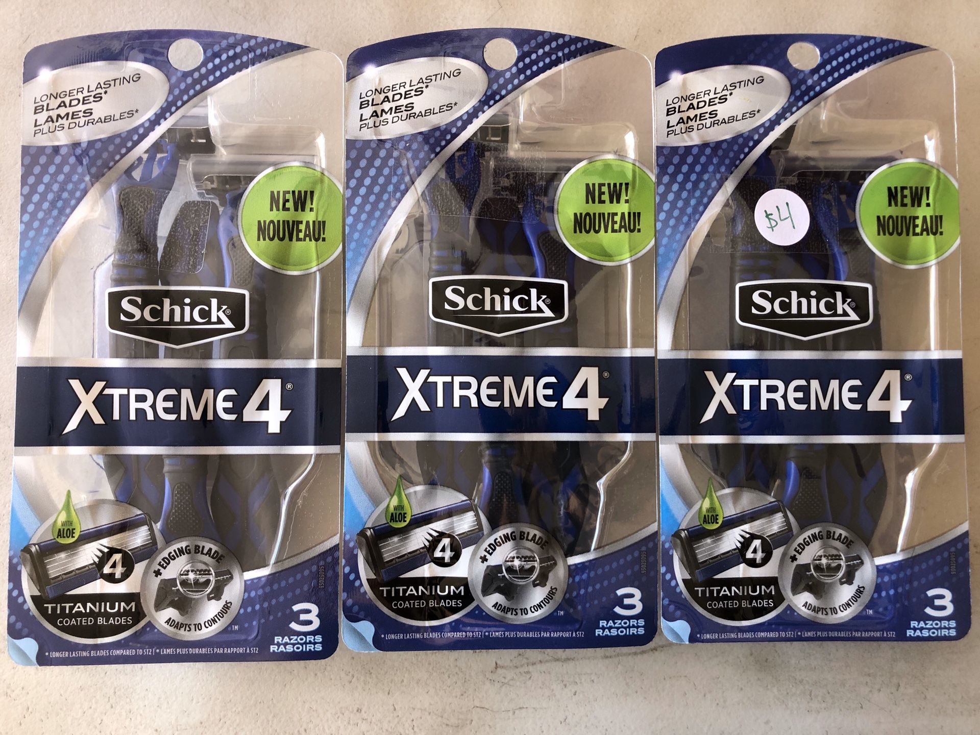 Schick Extreme 4 Disposable Razors