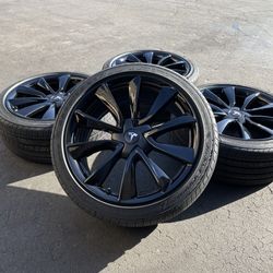 19” Tesla Model 3 Sport Factory wheels long Range Performance 2018-2025 Gloss black New