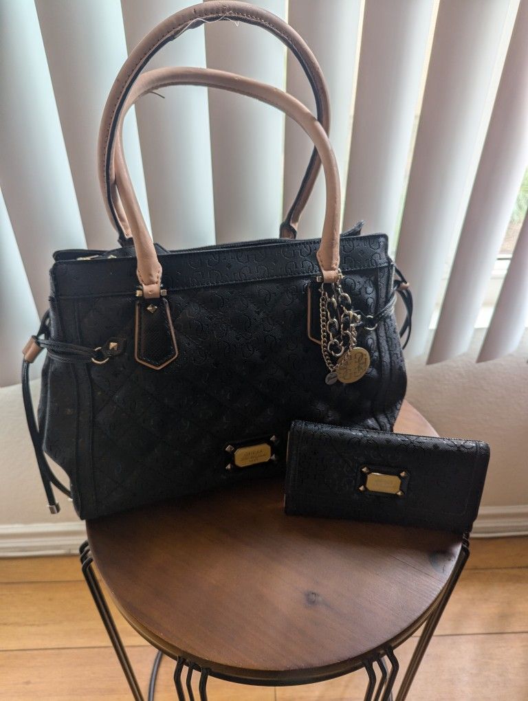 Guess Los Angeles 1981 Purse With Matching Wallet