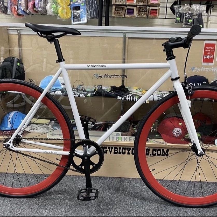 Sgvbicycles Irez Fixie Single Speed Bike White Celeste $289 