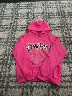 Sp5der Pink Hoodie Sweatshirt