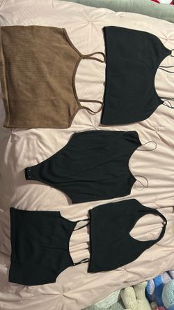 5 Tops (black/brown) Size L/XL