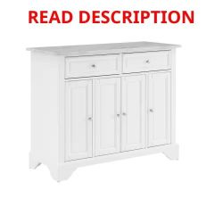 Avery White Kitchen Island