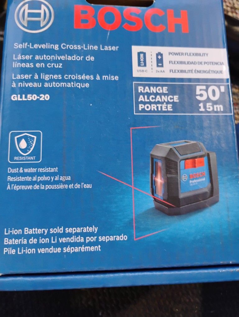 Bosch 50 Ft Self-leveling Crossline Laser