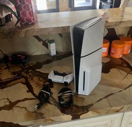 Ps5 Slim Disc 1TB With Controller And Cables