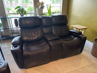 Faux Leather Couches (Set of 3) - Used