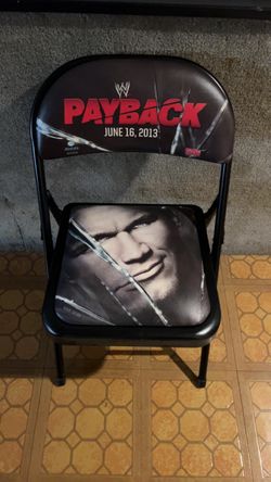 WWE Randy Orton 2013 PPV Payback Chair All-State Rosemont Chicago Wrestling Chair