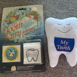 Tooth Fairy Tooth Holder with Bags & Stickers