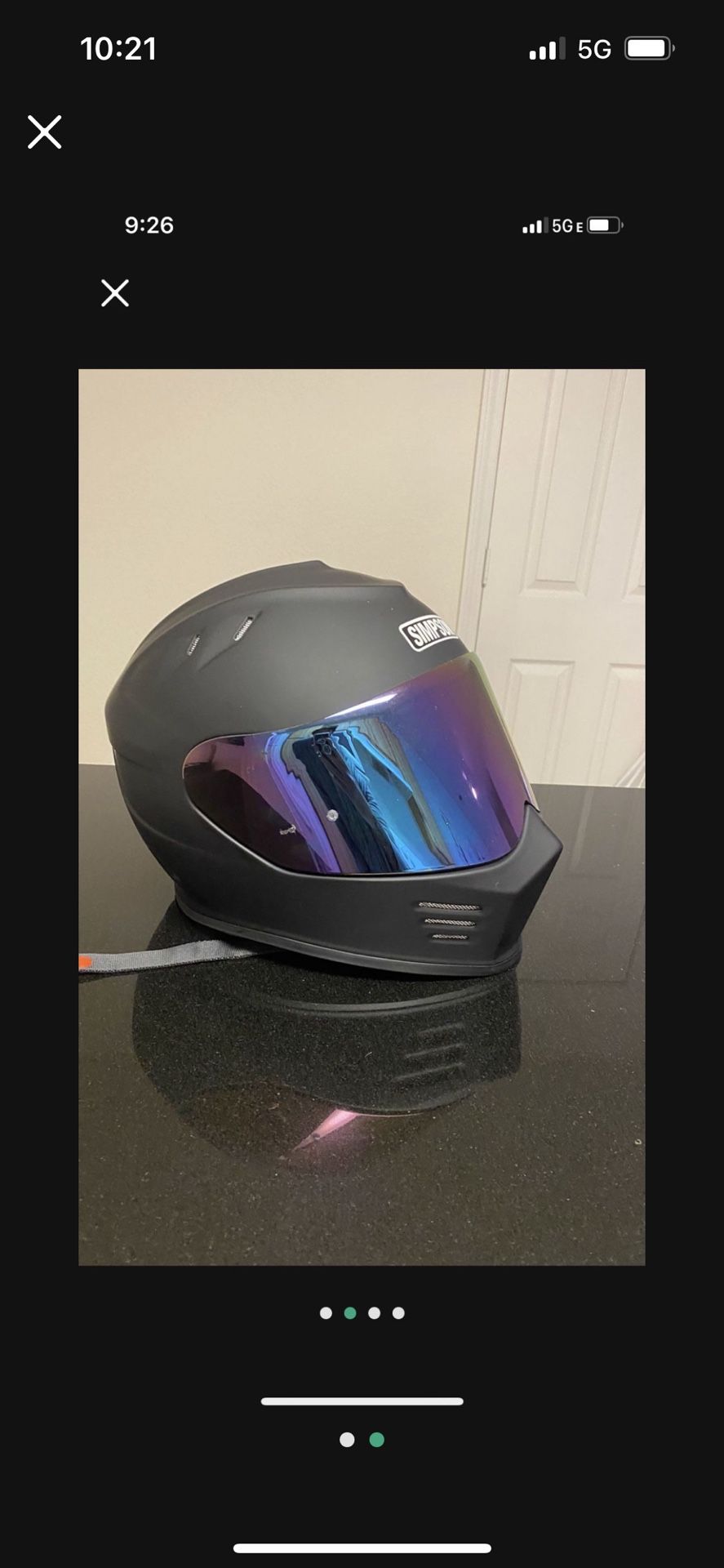 Simpson Bandit Motorcycle Helmet.