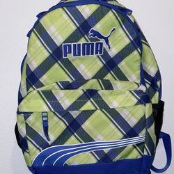 Puma Adult Blue & Green Laptop Backpack 