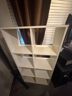 White Cube Bookcase Shelving Unit