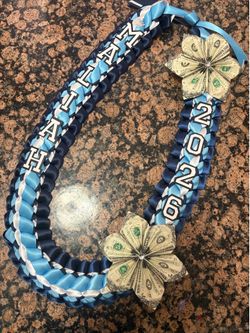 Money ribbon leis graduation