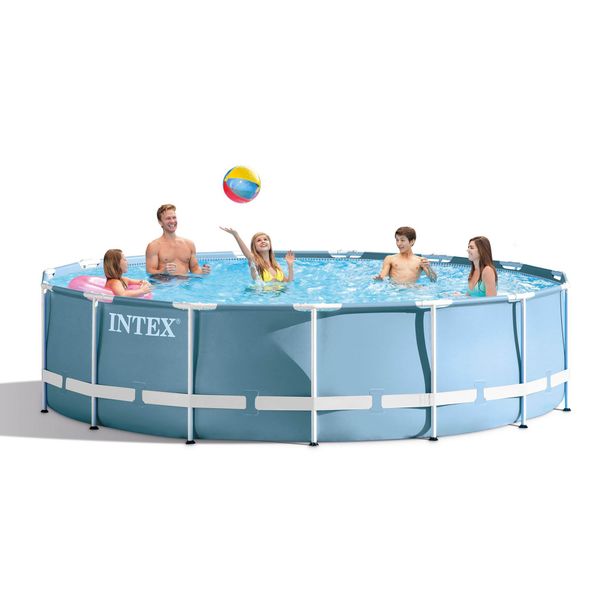 Intex 18ft x 48in Prism Steel Frame Pool Set w/ Cover