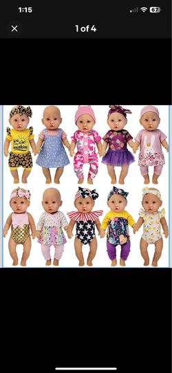 Ropa para muñecas de 14 a 16 pulgadas vestidos traje de baño pantalón blusas 23 piezas