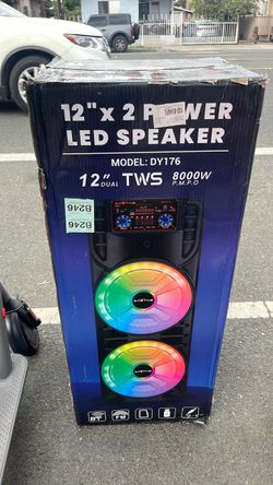 Dazone 12" x 2 LED Bluetooth Speaker DY176