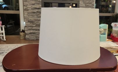 Like New white,  drum lamp shades
