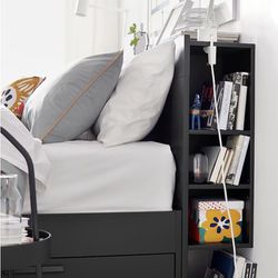 IKEA Headboard With Shelves
