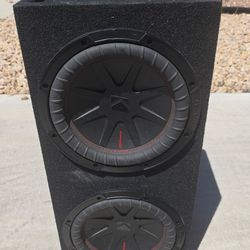 Kicker subwoofer and amplifier