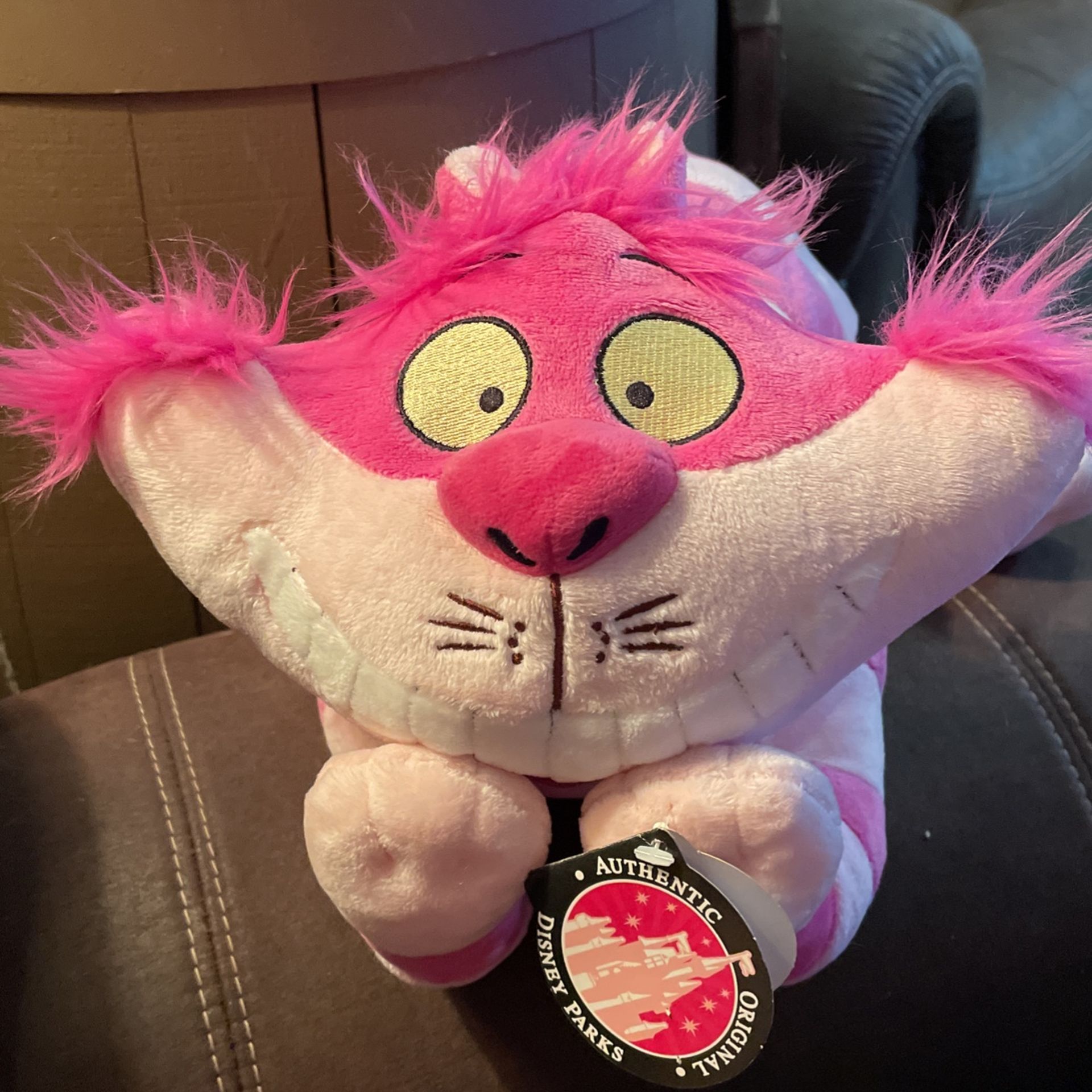 Disney Parks Cheshire Cat Plush 25" Alice In Wonderland Stuffed Animal character