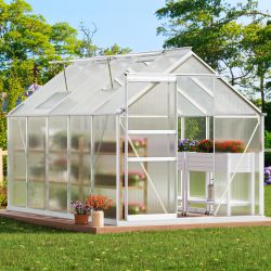 10x6FT Polycarbonate Greenhouse Heavy Duty Green Houses 
