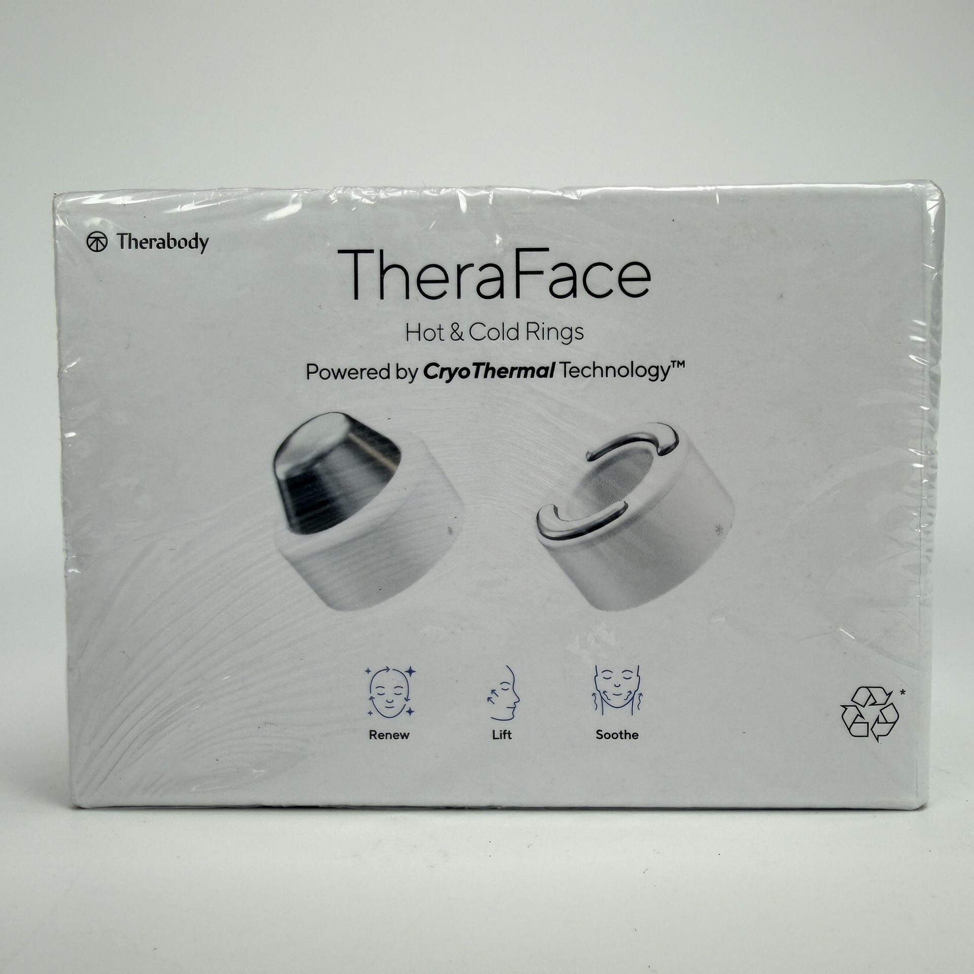 Therabody TheraFace Hot & Cold Rings - TF02269-01 - White - NEW