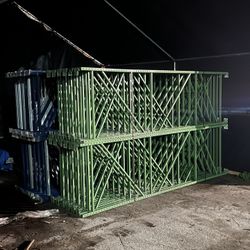 42”x12’ Uprights Used Made In USA Teardrop Pallet Racks Racking Forklifts 