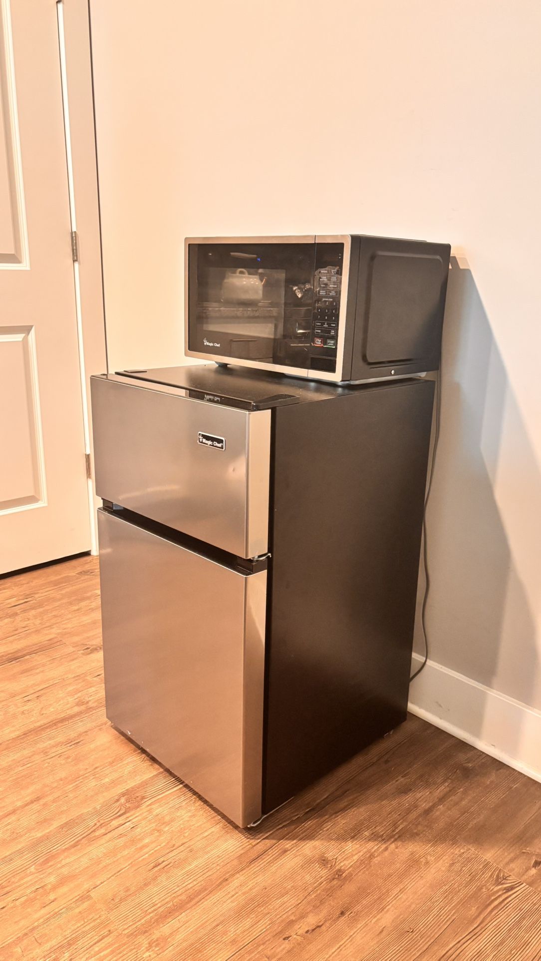 Both Microwave & Mini Fridge w/ Freezer!