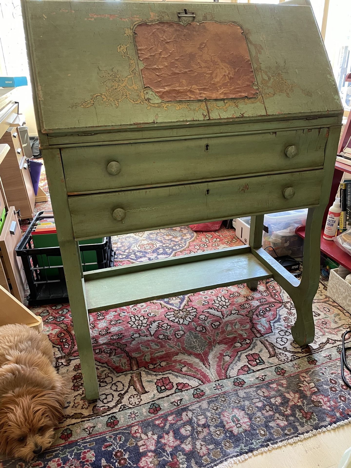 Antique Shabby chic French Bureau Desk