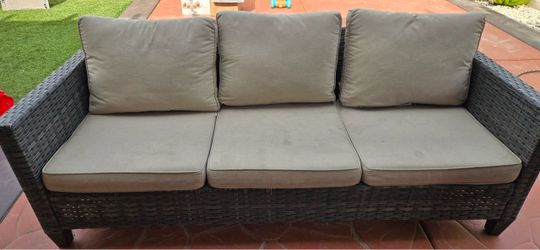 Outdoor Patio Wicker Sofa / 3-Seater Couch