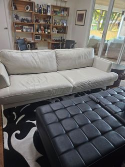 Leather living room set