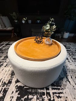Coffee Table with Storage (Cream)