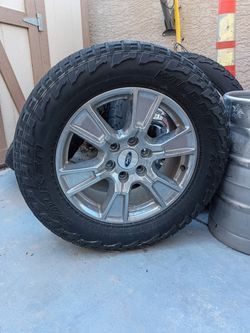 OEM 18" Ford F-150 Wheels & Falken Wildpeak A/T Tires - 6x135