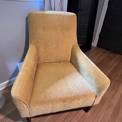 Yellow Modern accent Chair - World market