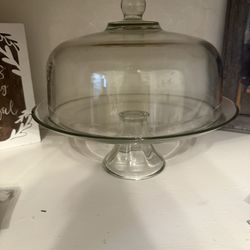 Heavy Glass Cake Stand 🎂