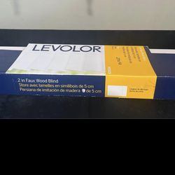 Levolor 23x48” Faux Wood Blinds 