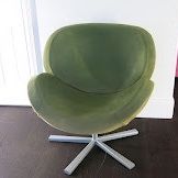 BoConcept Designer Fabric Armchair Green Swivel Chair