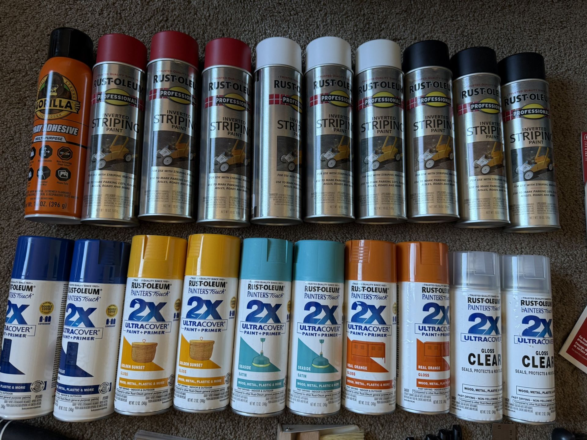 Cans Curb Painting/Stencils