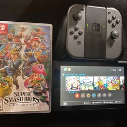 Nintendo Switch w/ Game, Dock, Cables, Memory Card 