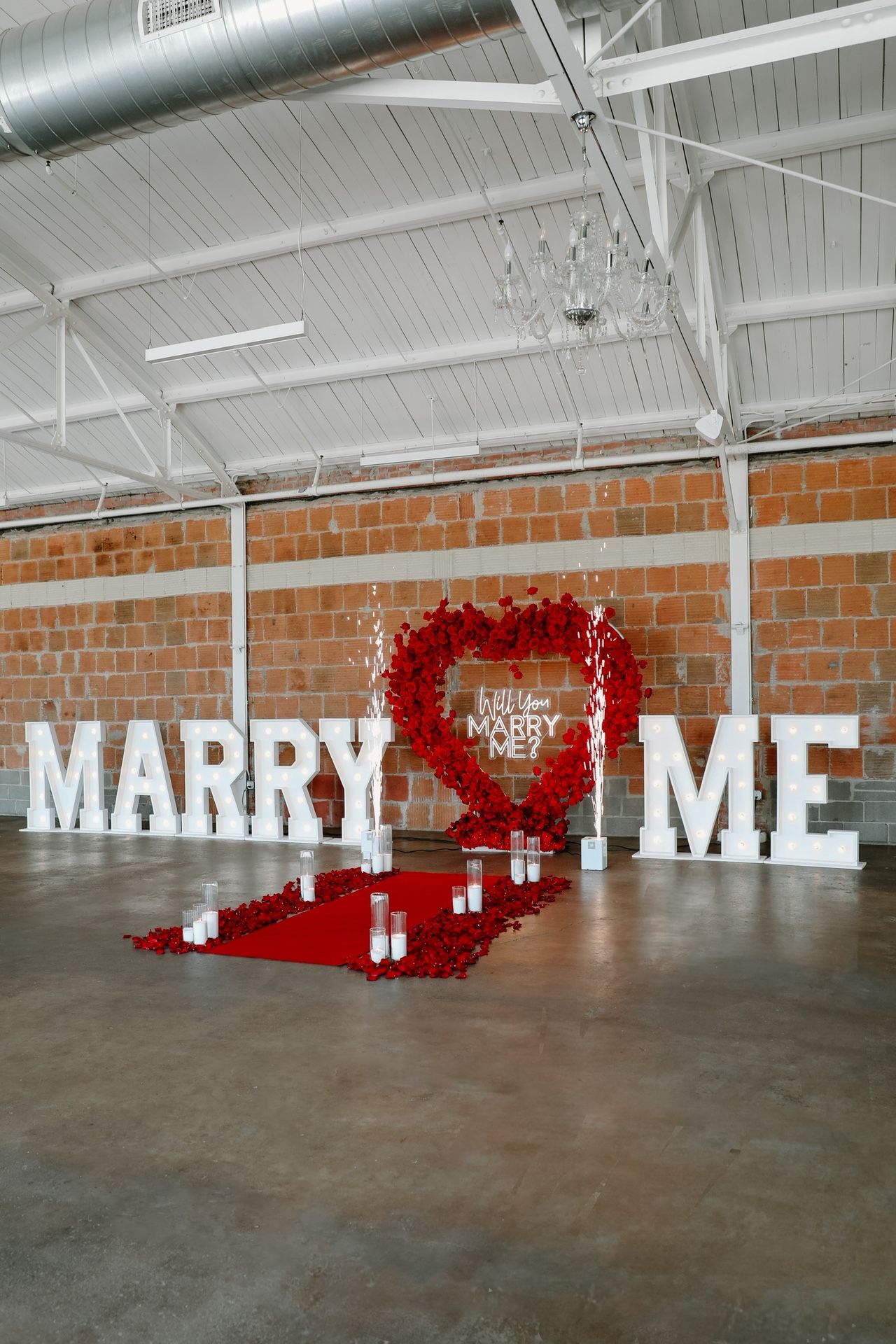 Will You Marry Me Proposal + Sparklers