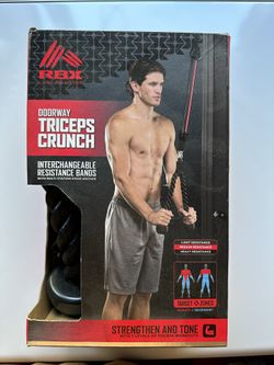 Rbx Doorway Triceps Crunch System Portable Exercise Home Gym