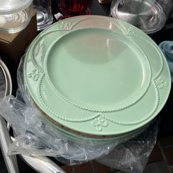 Sed de platos grandes limón Princess House Nuevos en caja