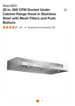 VIKIO KITCHEN EXTRACTOR 30”