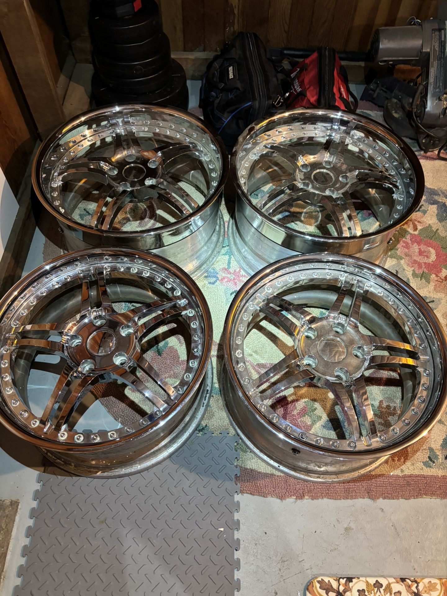 20 Inch Staggered Hre 547 Rims 5x114.3